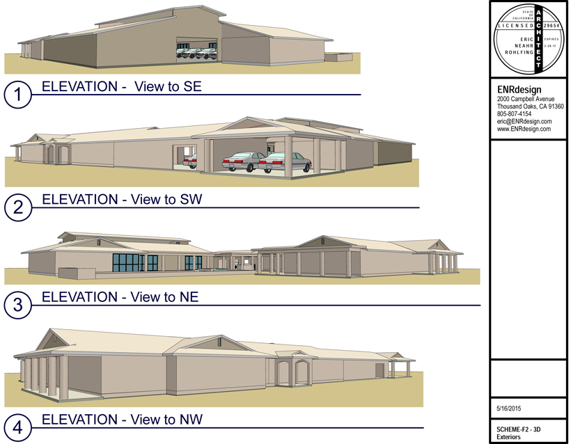Presentation-3 - CAD renderings - Showcar Garage & Guest Suite Addition - ENR architects, Granbury, TX 76049